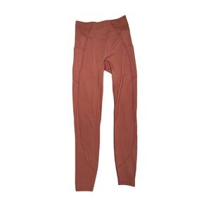 Buffbunny Collection Leggings Womens Medium Rust Terracotta Excellent Pockets